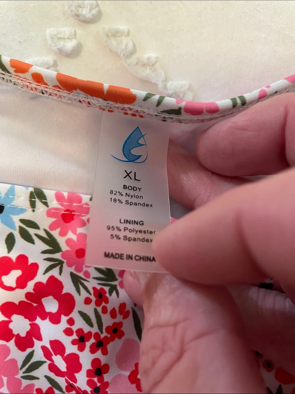 Jolefille Floral Pink Ruffle Tankini Set nwot